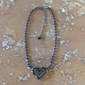 Black heart necklace